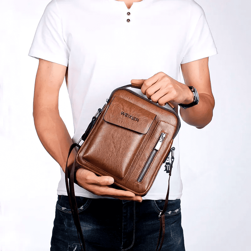 Bolsa Masculina de Couro Genuino "Bolsa Masculina de Couro Genuino"